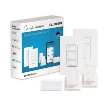 Kit de Iluminación Inteligente / Hub Smart Bridge / 2 Atenuadores Sin Neutro / 2 Controles Pico / 600 W Incandescente / 150 W LED / HomeKit