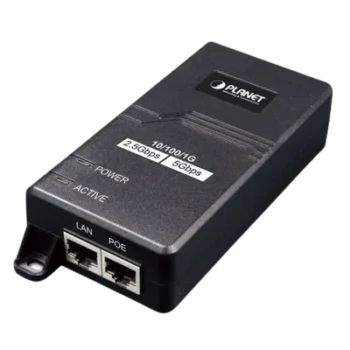 Inyector PoE / 802.3af/at / 30 W / Puertos 10/100/1000Mbps/2.5G/5G / Alcance 100 m (328 ft)