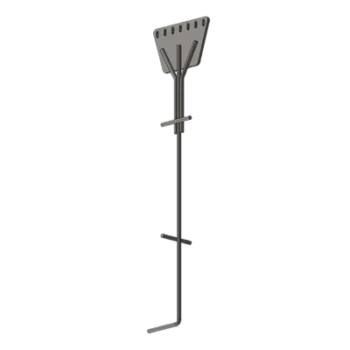 Ancla de Piso Tipo Paleta / 7 Orificios / Varilla 1" / Placa 3/4" / Altura 210 cm (6.9 ft) / Galvanizado por Inmersión