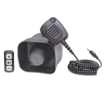 Sirena/Bocina para Motocicleta / 30 Watts / 109 dB a 2 m (6.6 ft) / Controlador de 3 Botones / Megafonía con Micrófono Dinámico / 2 Salidas Auxiliares 5A / IPX6