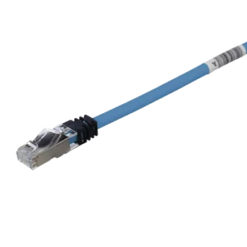 Patch Cord Cat6A / S/FTP Blindado / 26 AWG / 500 MHz / 1 m (3.28 ft) / LS0H / Azul