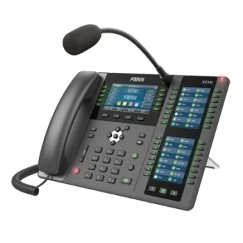 Teléfono empresarial IP hasta 20 lineas SIP, micrófono exterior, 106 botones DSS, Bluetooth integrado para diademas, puertos Gigabit, soporta recepción video, PoE