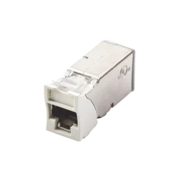 Jack Cat6A Blindado / Montaje Híbrido Plano y Angulado / 48 Puertos en 1U / F/UTP / Color Blanco