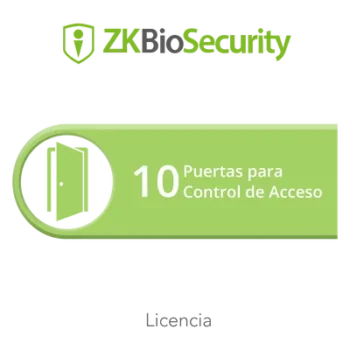 Licencia de software / Control de acceso / 10 puertas / Controladores InbioPro, Inbio, APX y biométricos