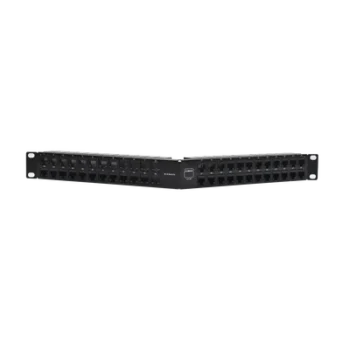 Patch Panel Z-MAX, de 48 puertos, Modular (vacío), Angulado, 1UR