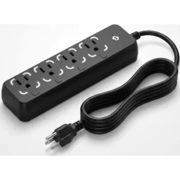Toma multiple Inteligente / 4 Tomas / Wi-Fi Bluetooth Zigbee / Medición Individual / Protección Sobrecalentamiento / 3680 W Máx / 12 A por Toma / IP20