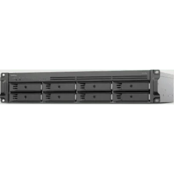 Rack NAS 2U / 8 Bahías / AMD Ryzen V1500B 2.2 GHz / 2.5GbE / M.2 NVMe / Escalable a 12 Bahías