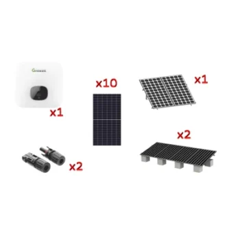 Kit Solar de Interconexión / 6 kW / 220 Vca / 10 Paneles 645 W / Montaje para 12 Módulos