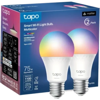 KIT 2 Focos Smart Wi-Fi Light Multicolor / 1100 Lúmenes (brillo máximo) / 16 Millones de Colores / Temperatura de Color 2500-6500K / Matter Compatible / 9.5W