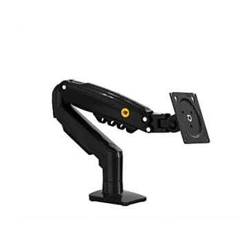 Soporte de Brazo Ajustable para Monitor / Compatible 17" - 30" / Carga hasta 9 kg / Rotación 360° / Inclinación +85° a -30° / Giro 180° / Resorte de Gas / Color Gris
