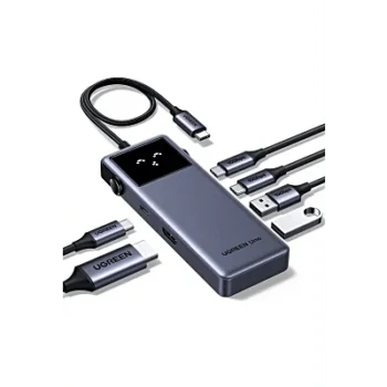 Hub USB-C 6 en 1 / HDMI 4K@60Hz / 3 Puertos USB-A 5Gbps / Carga PD 100W / Compatibilidad Multiplataforma / Diseño Compacto