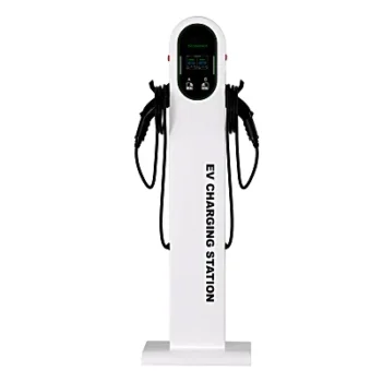 Estación de Carga para Vehículos Eléctricos / Tipo Pedestal / Doble Conector Tipo 1 (SAE J1772) / 48 A / 11.5 kW por Puerto / Pantalla LCD 4.3 in (10.9 cm) / RFID / IP54 / Chasis SGCC Galvanizado