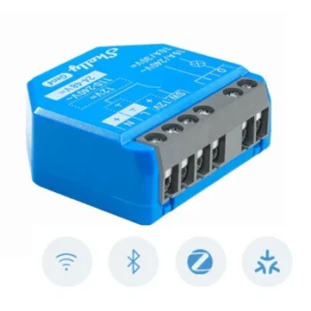 Relevador Inalámbrico Inteligente / 16A / 110-240V AC / 12V DC / Multiprotocolo Zigbee Matter Wi-Fi Bluetooth / 1 Canal / Contacto Seco