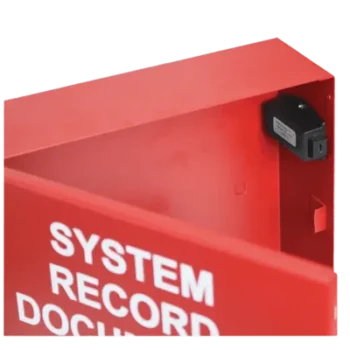 Caja Metálica Roja | Documentos De Registro Del Sistema | Con Unidad Flash USB-C | Cerradura De Botón | 12x12x4