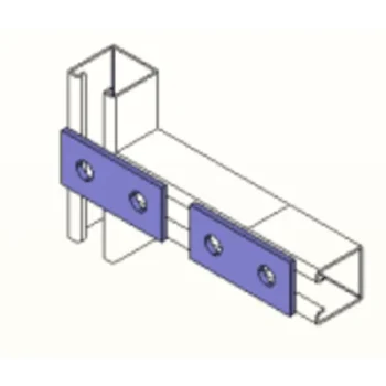 Conector / 9 cm / 2 Perforaciones / Acabado Anticorrosión / 3.54 pulgadas