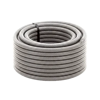 Tubo Flexible tipo Liquidtight de 1 1/4" (32 mm) / Acero + Forro PVC / Rollo de 20 Metros.