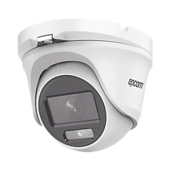 Cámara Eyeball TurboHD / 3K 2960x1665 / Lente 2.8 mm / ColorVu Luz Blanca 20 m (65.6 ft) / Audio por Coaxitron / IP66 / dWDR / 4 Tecnologías TVI-AHD-CVI-CVBS