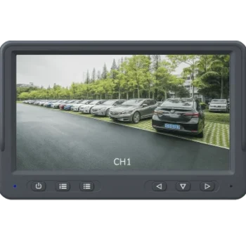 Monitor de Videovigilancia Móvil / 7 pulgadas (0.58 pies) / 1024x600 / 4 Canales Analógicos / 1000 cd/m² / 9-36V