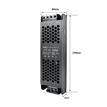 Fuente para Tira LED de 5 metros de 24 VDC / Capacidad 200 W