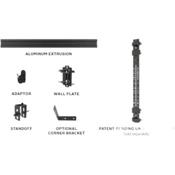 Sistema de Montaje Universal para paneles LED dvLED / SEAMLESS Connect / 4x4 Paneles / Capacidad (181 kg) / Aluminio / Ajuste de Precisión / Hasta 108" 2.4 x 1.35 m