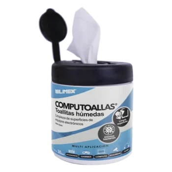Toallitas Húmedas Antibacteriales / Limpieza de Equipos Electrónicos / 30 Piezas / Antiestáticas / Alcohol Isopropílico