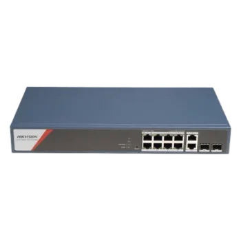 Switch PoE+ Administrable / 8 Puertos Gigabit PoE++ 90 W / 2 Puertos Uplink 1000 Mbps / 2 Puertos SFP / Alcance Extendido 300 m (984.3 ft) / 130 W