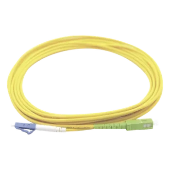 Jumper de Fibra Óptica / LC/UPC-SC/APC / Monomodo OS1/OS2 / Simplex / 1 m (3.28 ft) / PVC Amarillo