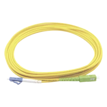 Jumper de Fibra Óptica / Monomodo OS1/OS2 / LC/UPC-SC/APC / Simplex / 3 m (9.84 pies) / PVC Amarillo