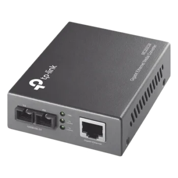Convertidor de Medios / 1 Gbps / Fibra Multimodo SC / RJ45 10/100/1000 Mbps / Alcance 550 m (1804.5 ft) / Plug and Play
