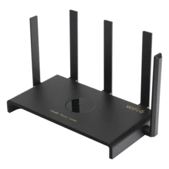 Router Wi-Fi 6 / Dual Band 2976 Mbps / 5 Antenas 5 dBi / 192 Usuarios Concurrentes / Dual WAN Gigabit / Mesh Integrado