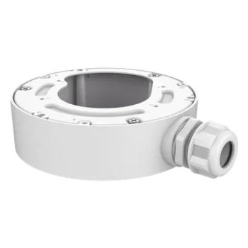 Caja de Conexión para Cámara Fisheye IP / Montaje Vertical en Poste / Acero Inoxidable / Diámetro Ajustable 67-127 mm / Uso Exterior