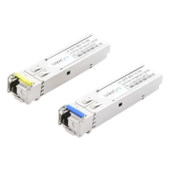 Transceptor Óptico SFP Bidireccional / 1.25 Gbps / Monomodo 1310/1550 nm / LC/UPC Simplex / DDM / Alcance 5 km (16,404 ft) / 2 Piezas