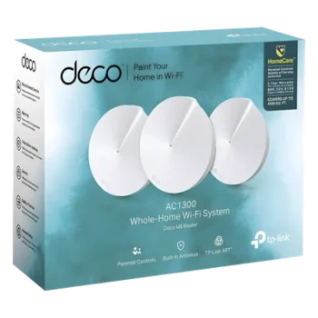 Kit Mesh Wi-Fi 5 / AC1300 Mbps / 2 Puertos Gigabit WAN/LAN / 4 Antenas Internas MU-MIMO / App Deco iOS/Android / HomeCare