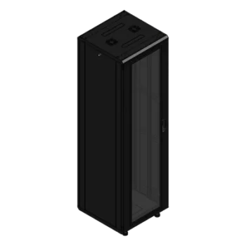 Gabinete Rack de Piso / 42U / 19 Pulgadas / Carga 1000 kg / Puerta Cristal Frontal / 600x605x1990 mm