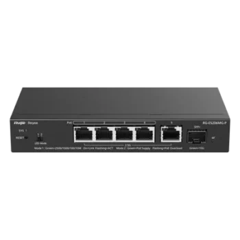 Switch Administrable Capa 2 / 5 puertos 2.5Gb / 1 puerto SFP+ 10Gb / PoE+ 70W / 45 Gbps