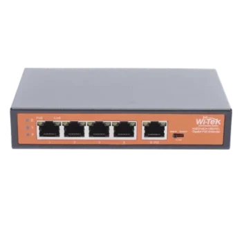Extensor PoE / Entrada 90W / 4 salidas Gigabit 802.3af/at 30W / Alcance 250 m (820 ft) / 5 puertos / No administrable