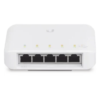 Switch PoE semi-exterior / 5 puertos Gigabit / 1 entrada 802.3bt + 4 salidas 802.3af / IP55 / 46W / Montaje pared o poste