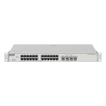 Switch Administrable Capa 3 / 24 Puertos Gigabit PoE+ / 4 SFP+ 10Gb / 370W PoE / 128 Gb/s