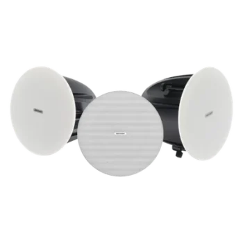 Kit de Voceo IP / Altavoz Principal PoE + 2 Bocinas Secundarias / 10 Watts / Bluetooth / Hik-Connect / 24 VCD o PoE 802.3at
