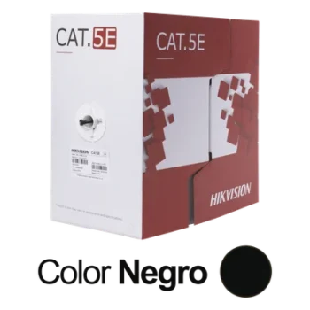 Bobina de Cable UTP / Cat 5E / 24 AWG / 305 m (1000 pies) / PE Exterior / 100% Cobre / 100 MHz / PoE