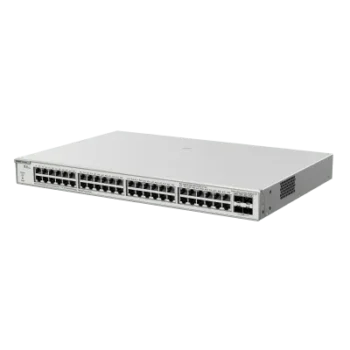 Switch Administrable PoE Capa 2+ / 48 Puertos Gigabit PoE 802.3af/at / 4 SFP+ 10Gb / 370W / Gestión en la Nube