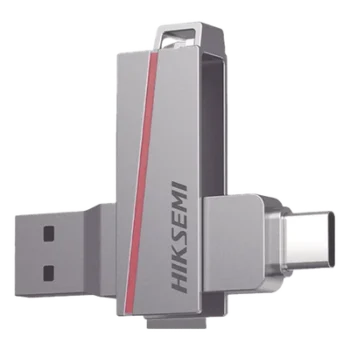 Memoria USB Dual / 256 GB / USB-C y USB-A / Lectura 150 MB/s / Escritura 45 MB/s / Aleación de Zinc Retráctil