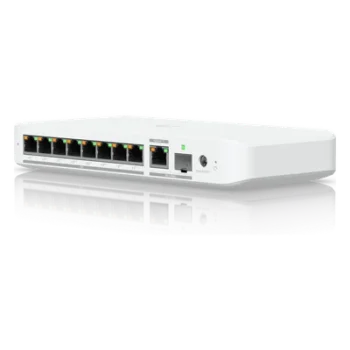 Switch PoE++ / 8 Puertos 2.5GbE / 1 Puerto 10GbE RJ45/SFP+ / 76W PoE / 30Gbps / 6.99 × 3.91 × 1.10 pulgadas