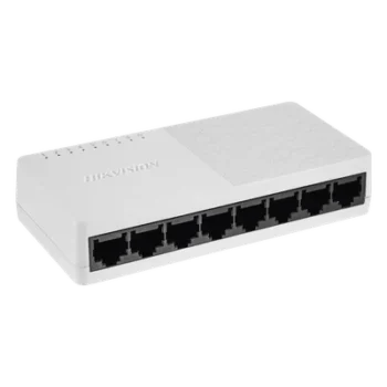 Switch Gigabit de Escritorio / 8 Puertos 10/100/1000 Mbps / Diseño Compacto / Operación Silenciosa / Fuente de Alimentación Incluida