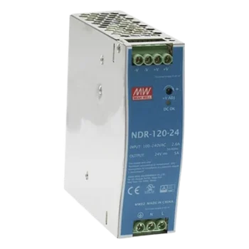 Fuente de Poder para Riel DIN / 120W / Salida 24Vcc 5A / Entrada Universal 90-264Vca / Eficiencia 88%
