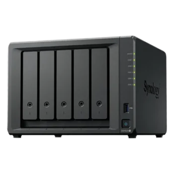 NAS 5 Bahías / Expansión 15 Bahías / 2 Puertos 2.5GbE / Soporte 10GbE / Caché SSD M.2 / Hasta 300 TB / Virtualización y Vigilancia