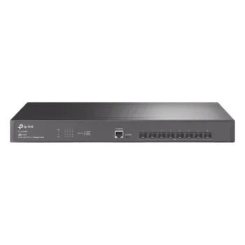 Switch Fibra Óptica L2+ / 8 Puertos SFP+ 10G / 160 Gbps / Sin Ventiladores / Montaje en Rack / Gestión Omada Centralizada