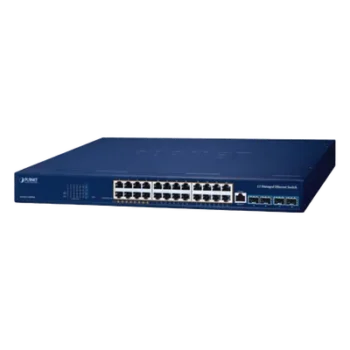 Switch PoE Administrable Capa 3 / 24 Puertos Gigabit / 8 Puertos 802.3bt / 16 Puertos 802.3at / 4 SFP+ 10G / 480 W PoE