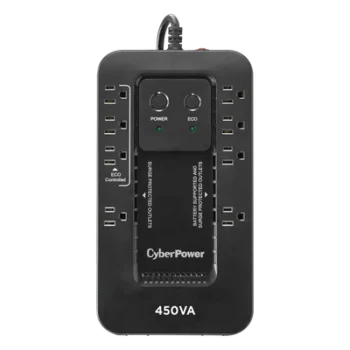 UPS de 450 VA / 260 W / Topología Standby / Modo ECO / 8 Tomas NEMA 5-15R / Entrada 120 Vca