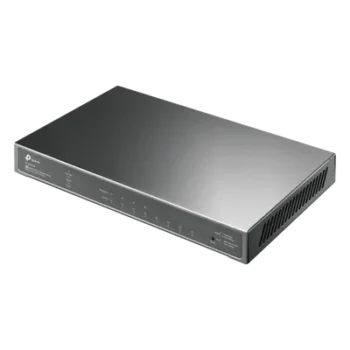 Switch Gestionado / 8 Puertos Gigabit / 4 Puertos PoE+ 30 W / Presupuesto PoE 62 W / Gestión Cloud / L3 Static Routing / Sin Ventilador / Carcasa Metálica